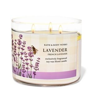 🆕BATH & BODY WORKS 3 WICK CANDLE/ FRENCH LAVENDER